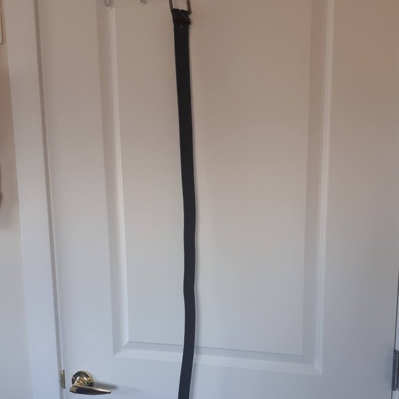 Canadian Made Black Leather Belt - Picture 4 of 6